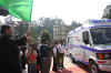  Meghalaya Chief Minister, Dr. D. Roy flagging off the Wheels of Hope at Sri Aurobindo Art & Culture premises, Shillong