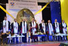 The Dalai Lama at the MLCU Convocation at U Soso Tham Auditorium