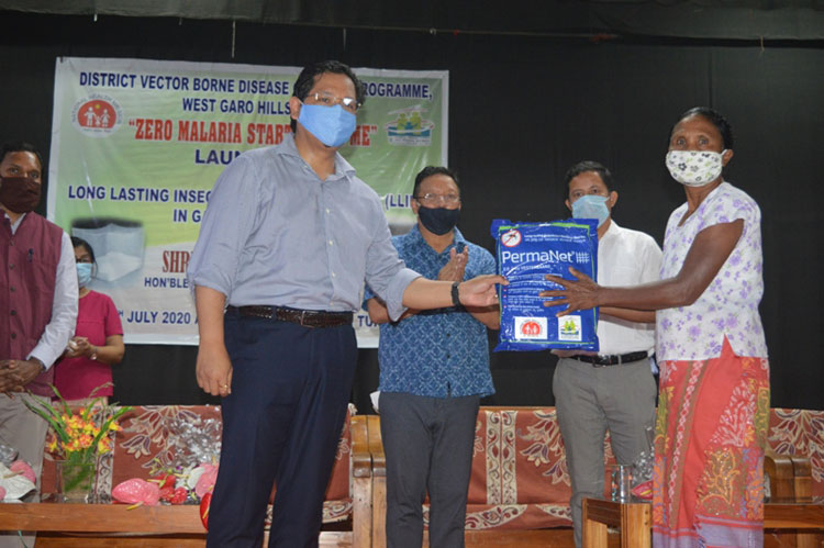 CM launches and distributes Long Lasting Insecticidal Mosquito Nets for Garo Hills region 04-07-2020