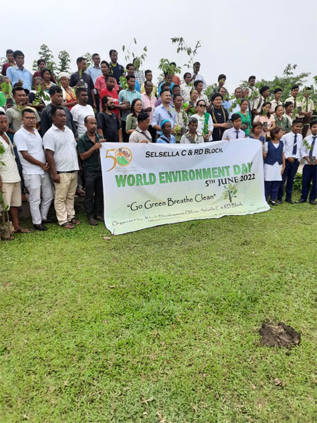 World Environment Day observed at Selsella and VEC felicitated on 06.06.2022