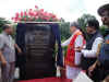 Meghalaya Governor, Mr R S Mooshahary laying the foundation stone for the construction of the Governor's guest house at Danakgre