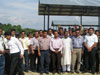 The border haat management committee members of West Garo Hills (India) and Kurigram district (Bangladesh) posing for a photograph
