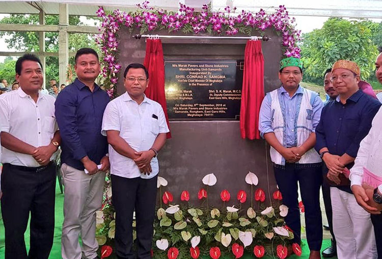 CM inaugurates first pavers and stone industry in Garo Hills 09-09-2018