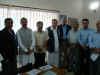 Meghalaya CM, Dr D D Lapang with Air India officials at New Delhi during his recent visit to New Delhi