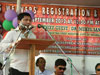 Meghalaya CM Dr. Mukul Sangma addressing the gathering during the inauguration of the mass weavers registration and mega health camp
