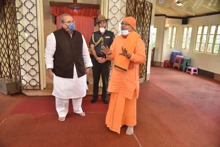 Governor visits Ram Krishna Mission and Cathedral Church, Laitumkhrah 10-09-2020