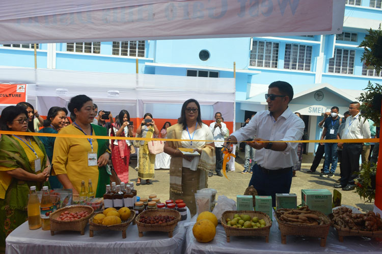 WGH Deputy Commissioner, Ram Singh opening the Stalls during Horti Exhibition cum Honey Festival at Tura on 12.3.2022