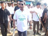 CM Dr Mukul Sangma leading the cleaning drive at Ampati as part of the youth for green campaign