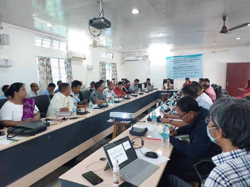 Review of Centrally Sponsored Schemes by Smt Agatha K Sangma MP Lok Sabha at Baghmara on 19.05.2022