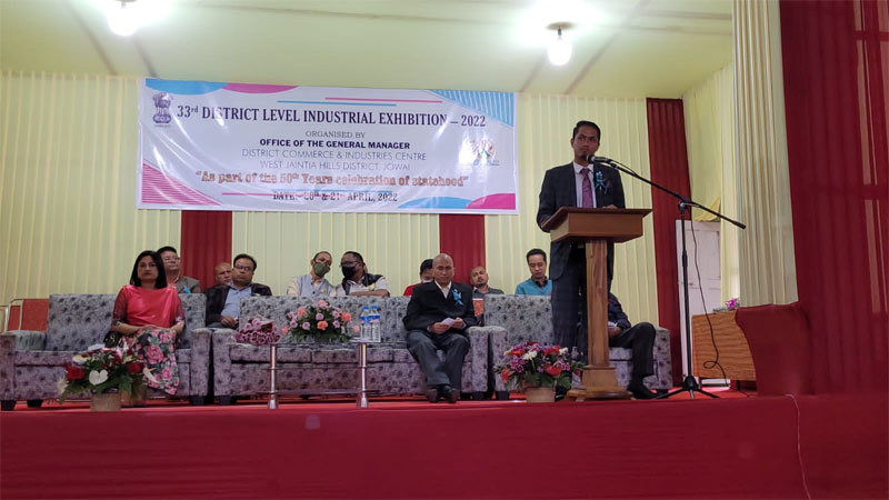 33rd District Level Industrial Exhibition held in Jowai on 20.04.2022
