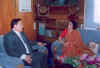 Indian High Commissioner to Bangladesh, Ms. Veena Sikri call upon the Meghalaya Chief Secretary, Mr. P J Bazeley at his office chamber at the Meghalaya Main Secretariat, Shillong
