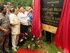 Meghalaya Minister Dr Mukul Sangma inaugurating the North Garo Hills District by unveiling the inaugural plaque