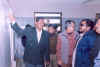 Meghalaya Home (Police) Minister, Mr. HDR Lyngdoh inspecting the North East Indira Gandhi Regional Institute of Health and Medical Sciences (NEIGRIHMS) at Mawdiangdiang on November 3, 2004 