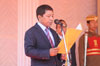 Dr. Mukul Sangma being sworn in as Meghalaya Chief Minister