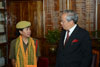  Meghalaya Governor, Mr. R S Mooshahary felicitating Wansuk Myrthong on achievement to summit Mt. Everest