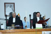 Chief Justice of Meghalaya High Court, Justice P.C. Pant administering the oath of office to Justice S.R. Sen