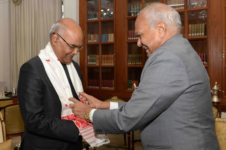 Meghalaya Governor, Shri. Banwarilal Purohit meets the President of India, Shri. Ram Nath Govind