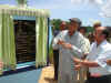 Meghalaya Chief Minister, Mr. J D Rymbai unveiling the plaque to mark the inauguration of the SOS Children's Village, Water Supply Scheme at Umiam, Ri Bhoi District