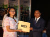 Meghalaya CM, Dr. M Sangma handing over the certificate to one of the student of NIIT during its 1st Convocation at U Soso Tham Auditorium, Shillong