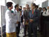 Meghalaya Governor, Mr R S Mooshahary interacting with the Doctors during his visit to the Ganesh Das Hospital, Shillong