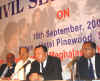 Meghalaya CM, Dr D D Lapang speaking at the Civil Service Day observation at a function held at Hotel Pinewood