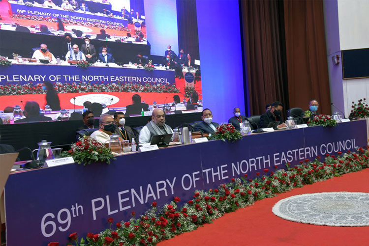 Union Home Minister inaugurates the 69th Plenary Meeting of the North Eastern Council at Shillong 23-01-2021