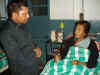 Meghalaya Deputy Chief Minister for Health, Dr. Mukul Sangma interacting with one of the patient at Civil Hospital, Shillong during his inspection