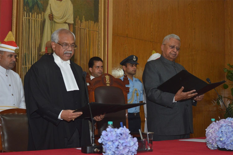 Hon’ble Mr. Justice A. K. Mittal being sworn in as the Chief Justice of the High Court of Meghalaya