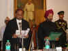 Judge of the Guwahati High Court, Justice Amitava Roy administering the oath of office to Dr Shivinder Singh as the Governor of Meghalaya at the Raj Bhavan, Shillong 