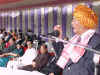 Union Minister for Tribal Affairs and DONER, Mr P R Kyndiah speaking at a public reception