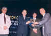 Commissioner and Secretary, IPR, Mr K S Kropha receiving the award from the Lieutenant Governor of Delhi 